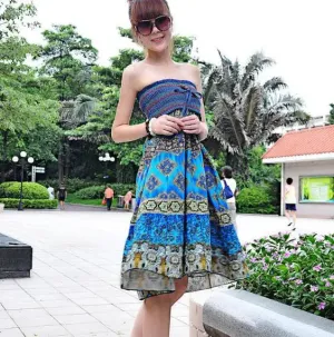 1pcs/lot Fashion Women Summer Spring New Fashion Beach Bohemian Floral Women Long Skirts Floral Skirt