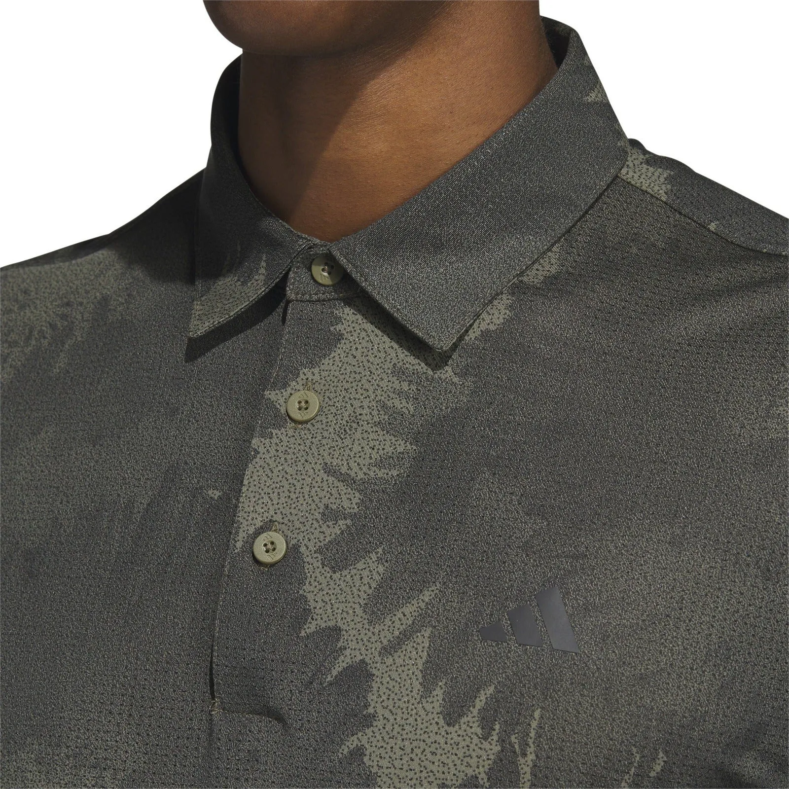 adidas Flower Mesh Print Golf Polo Shirt HS1129