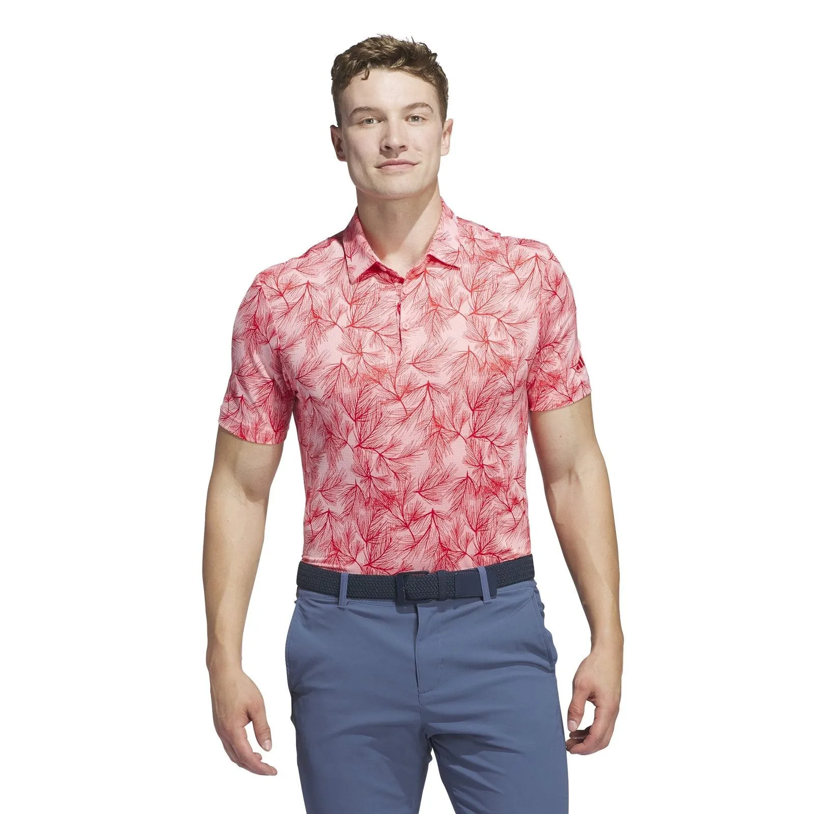 adidas Ultimate365 Mesh Print Golf Polo Shirt IW1408