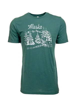 Alaska Log Cabin Tee - Unisex