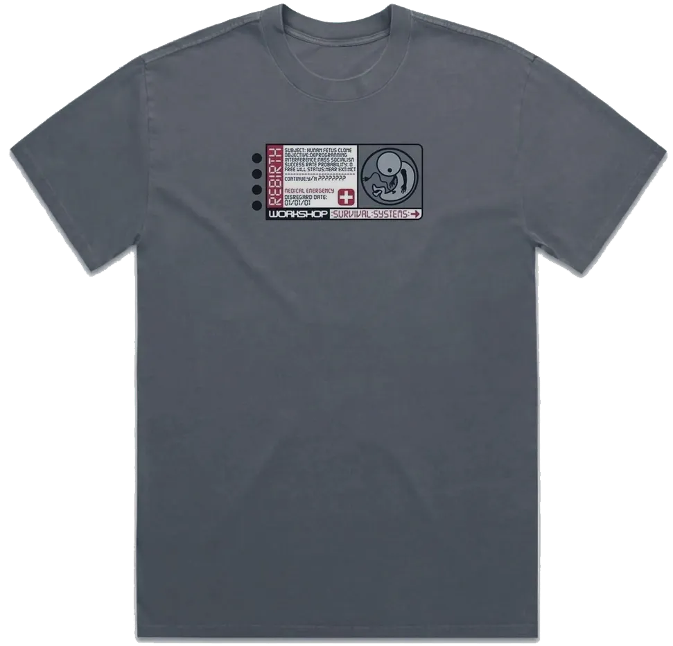 Alien Workshop Classic Clone Tee, Graphite Heather