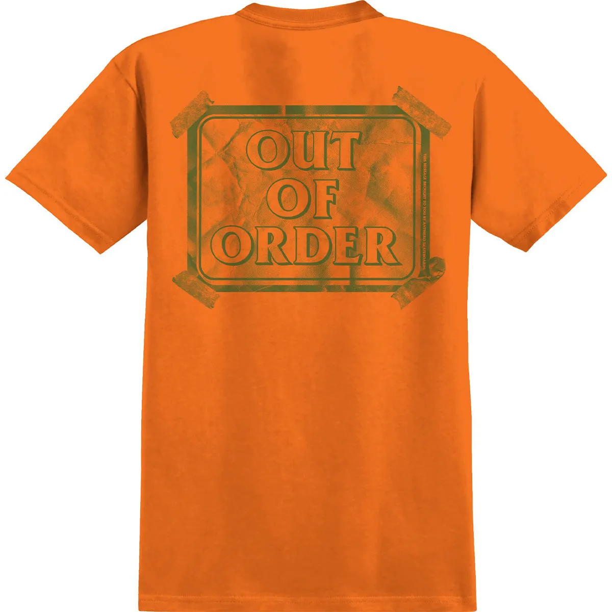 Anti Hero - Out Of Order Pocket Tee Orange