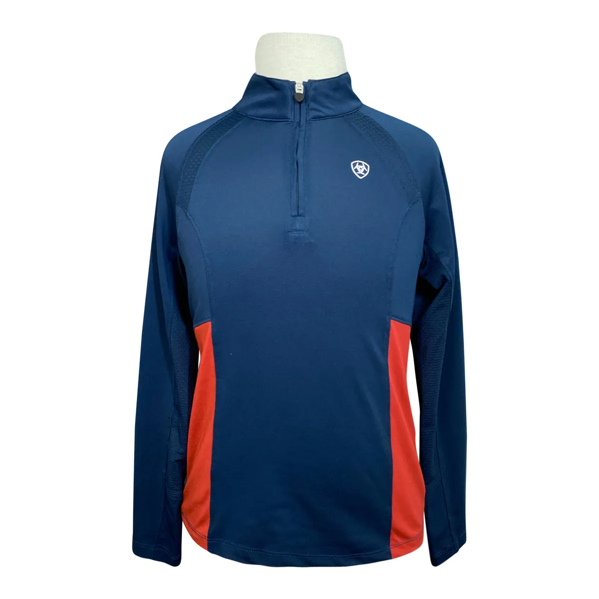 Ariat 'Sunstopper 2.0'  Baselayer in Navy/Red - Children's Small