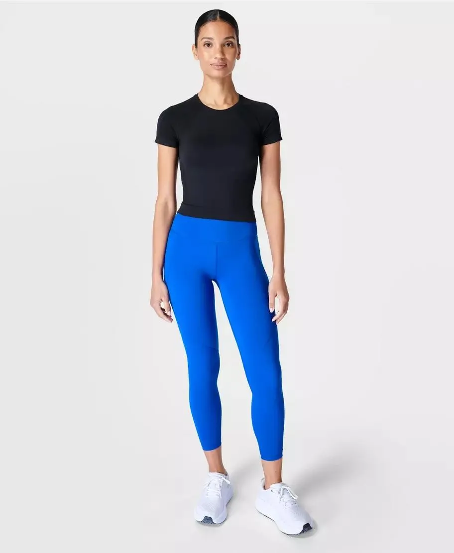 Athlete Crop Seamless Workout Sb8996 Black