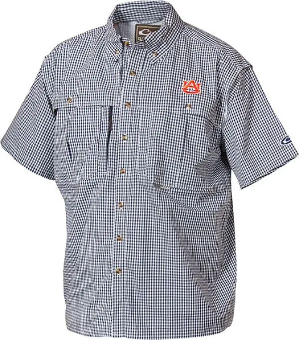 Auburn Plaid Wingshooter's Shirt Short Sleeve