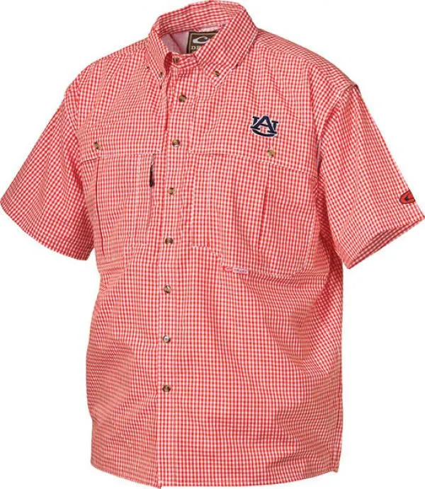 Auburn Plaid Wingshooter's Shirt Short Sleeve