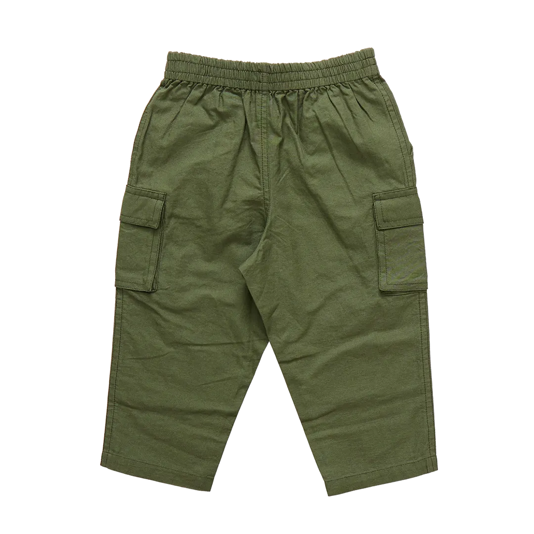 Baby Boys Pull On Pant - Four Leaf Clover