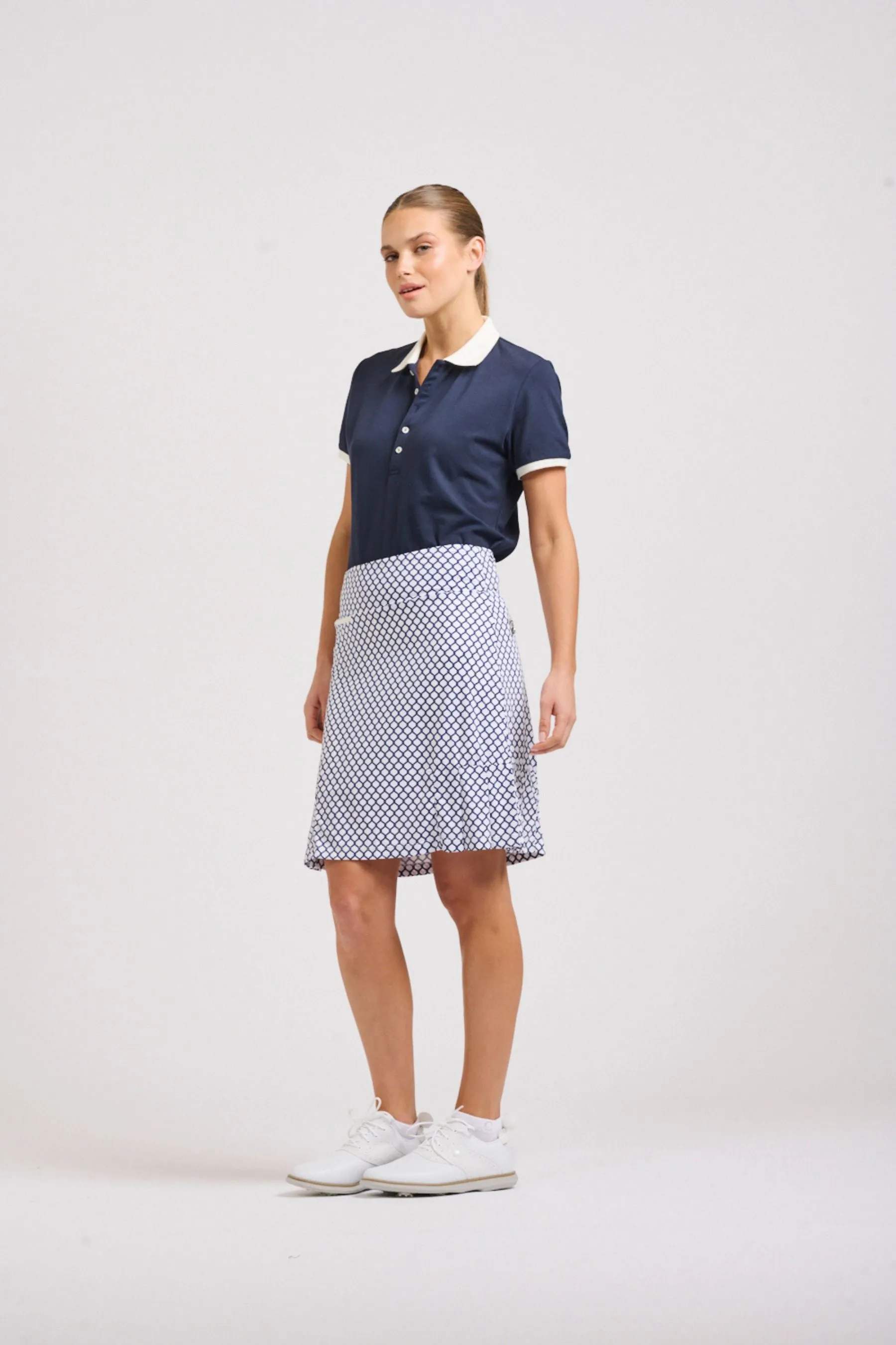 Barwon Skort | French Navy Trellis