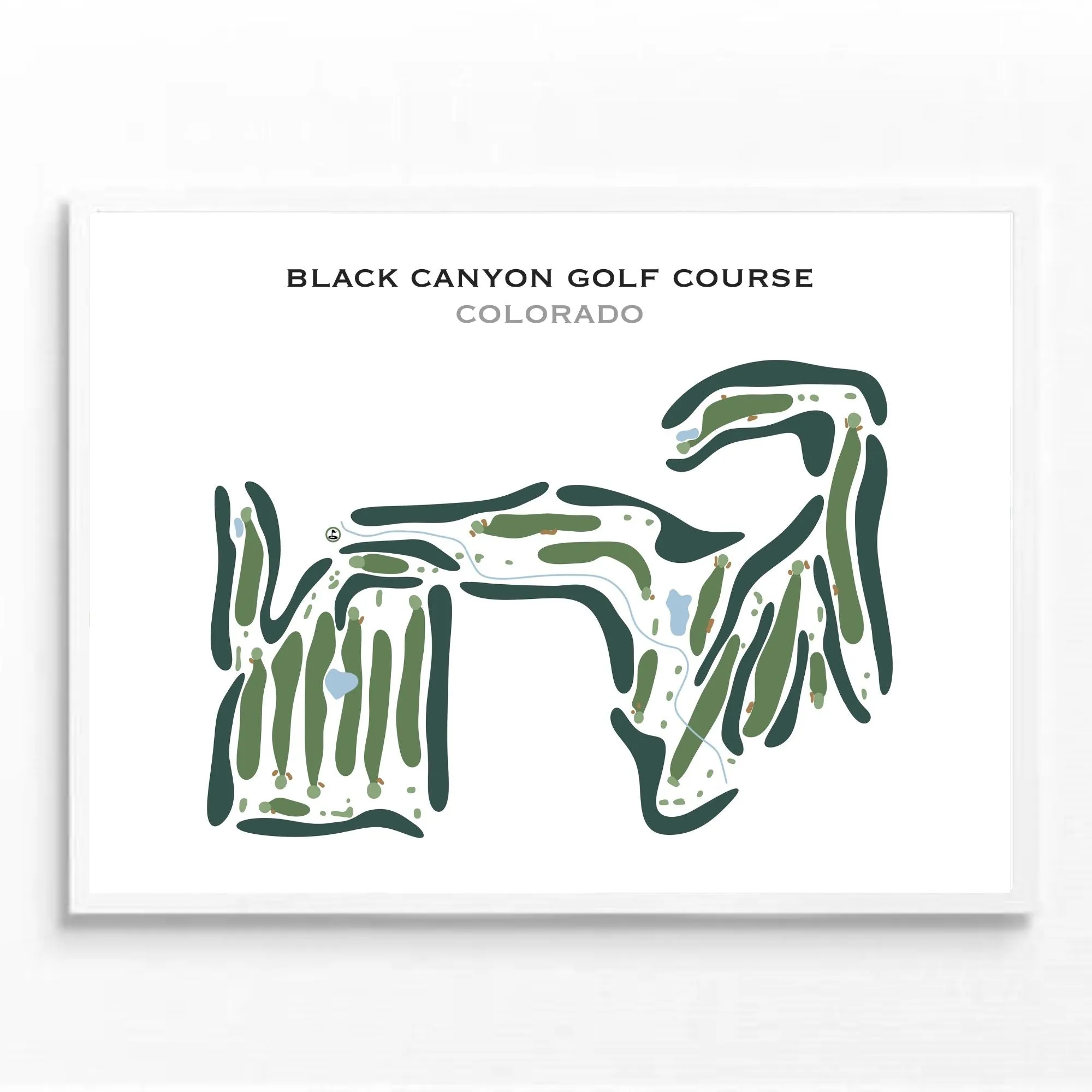 Black Canyon Golf Course, Colorado - Printed Golf Course