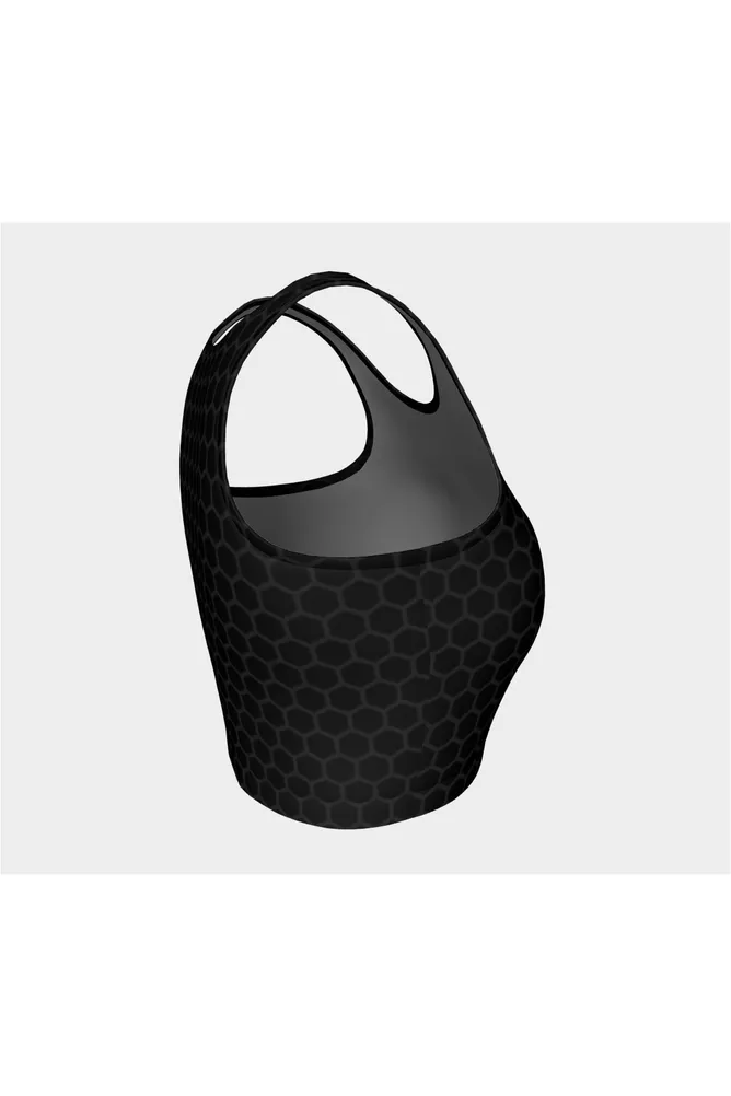 Black Honeycomb Athletic Top