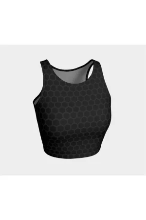 Black Honeycomb Athletic Top