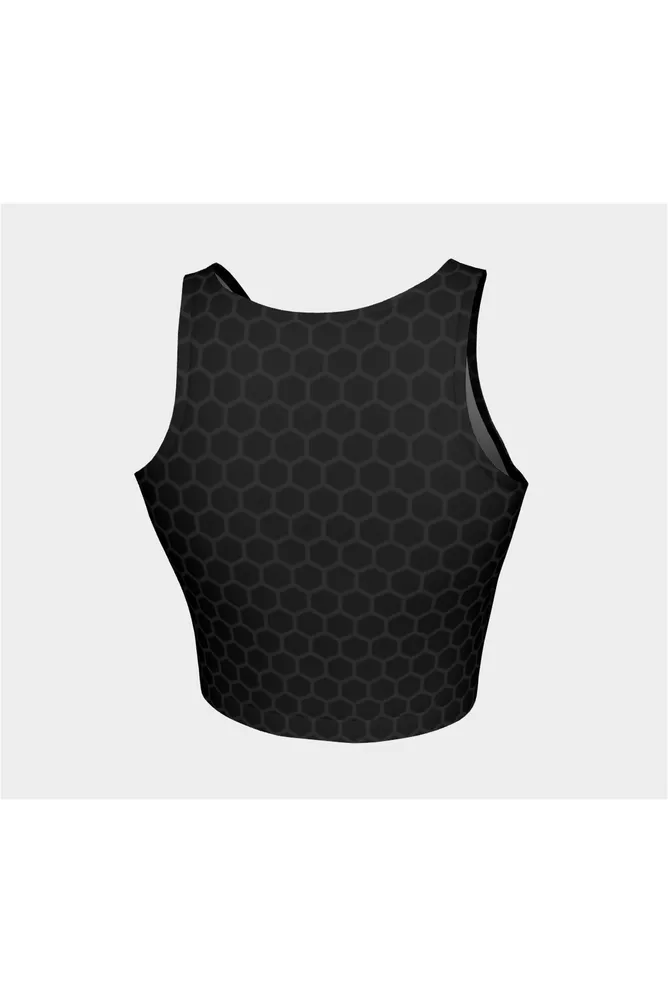 Black Honeycomb Athletic Top