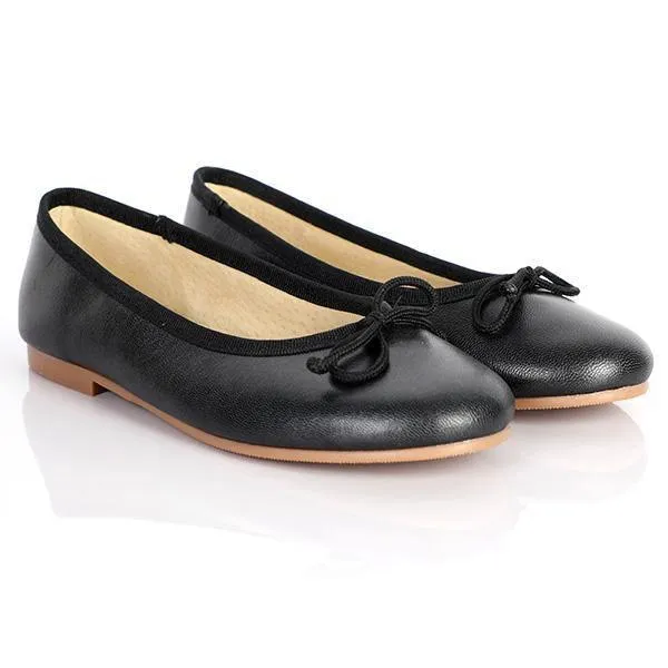 BLACK PLATED GIRLS BALLERINA