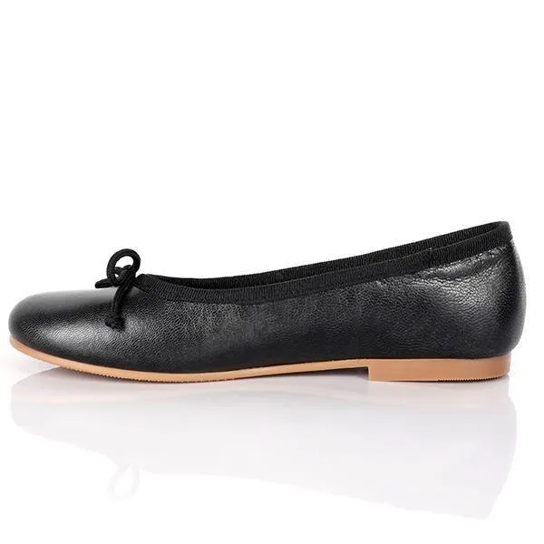 BLACK PLATED GIRLS BALLERINA