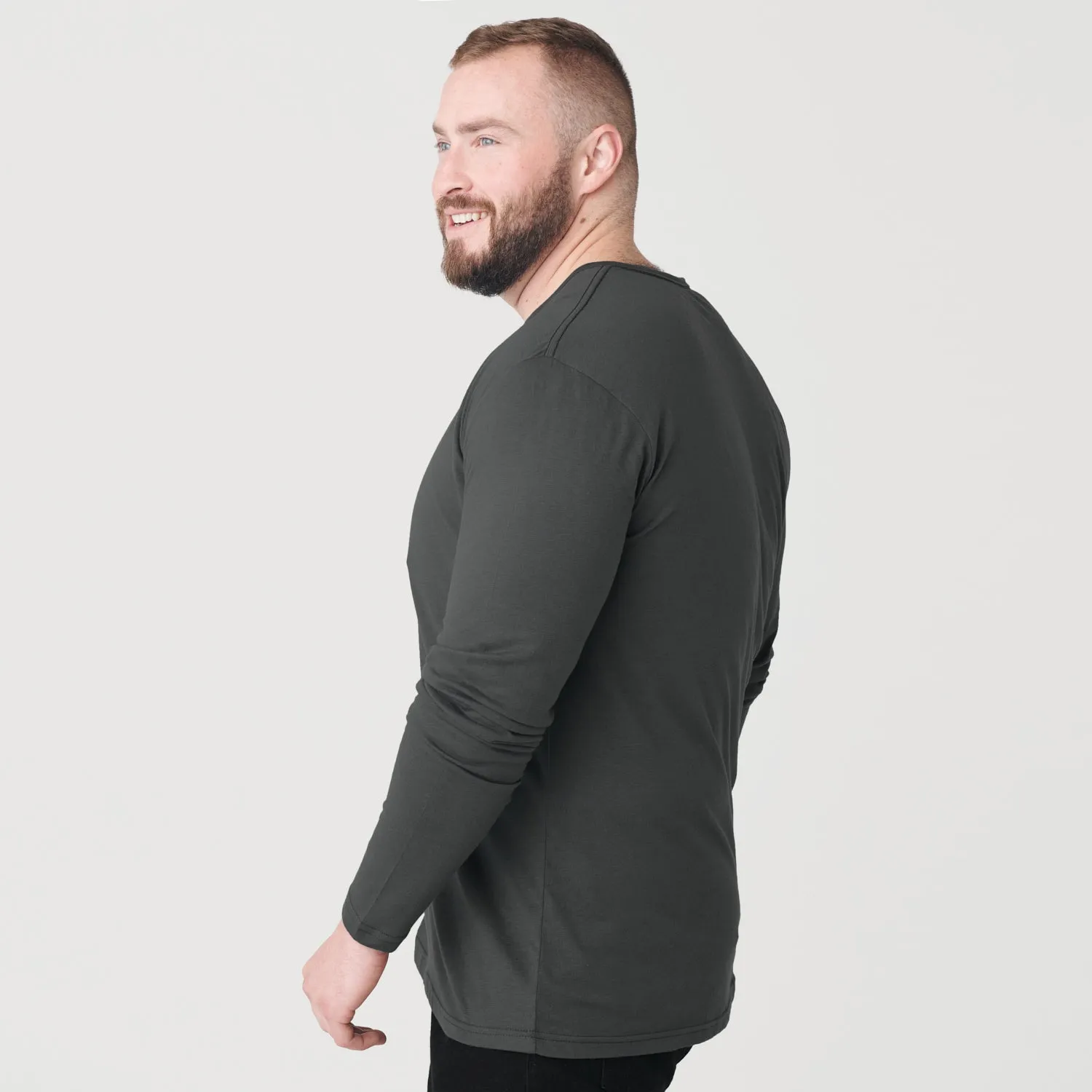 Carbon Long Sleeve Henley