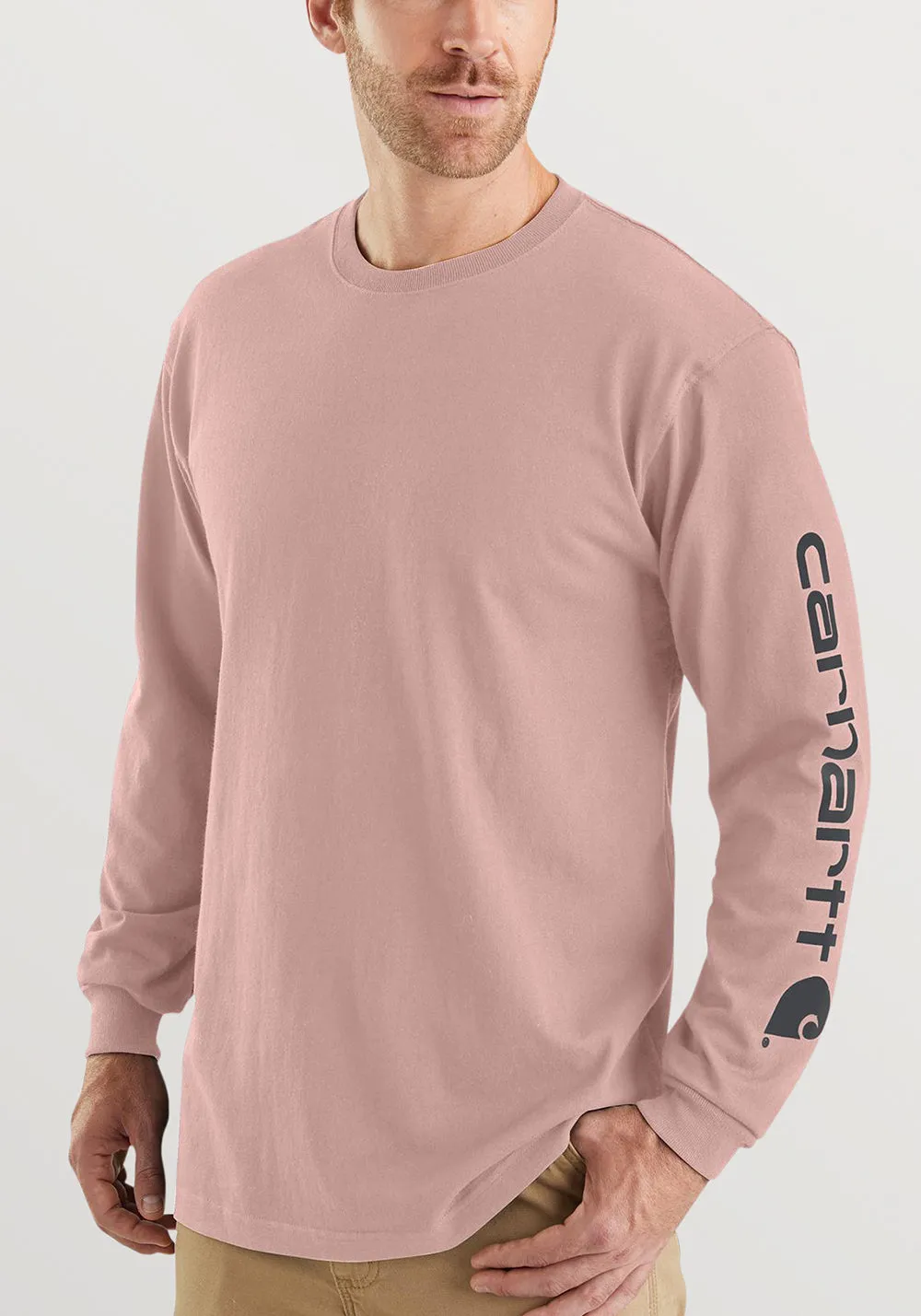 Clearance - Carhartt Long Sleeve w/ Logo Sleeve - Loose Fit K231