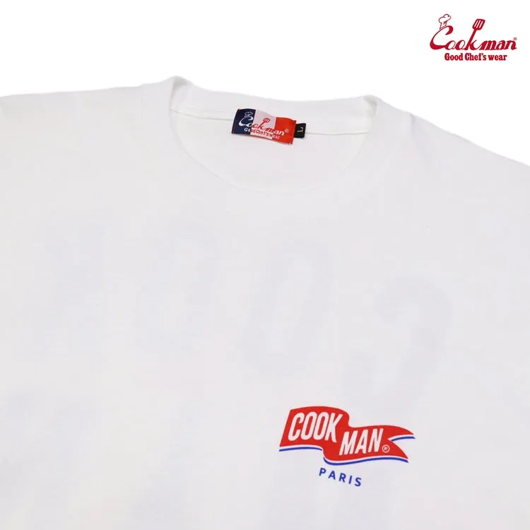 Cookman Tees - Eiffel Tower : Blanc