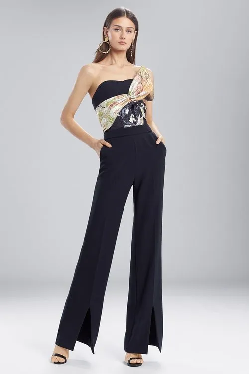 Core Crepe Front Slit Pants