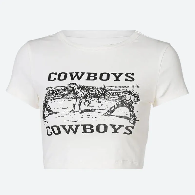 Cowboys Crop Tee