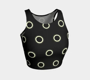 Disc pattern Athletic Crop Top