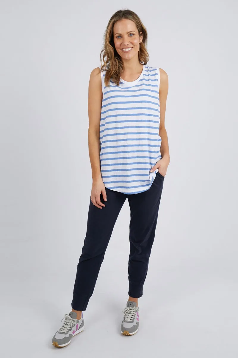 Elm - Scoop Tank - Cornflower & White