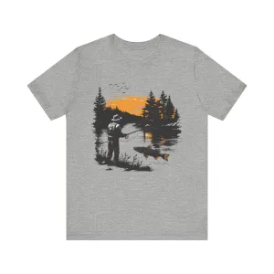 Fishing Sunset Angler T Shirt