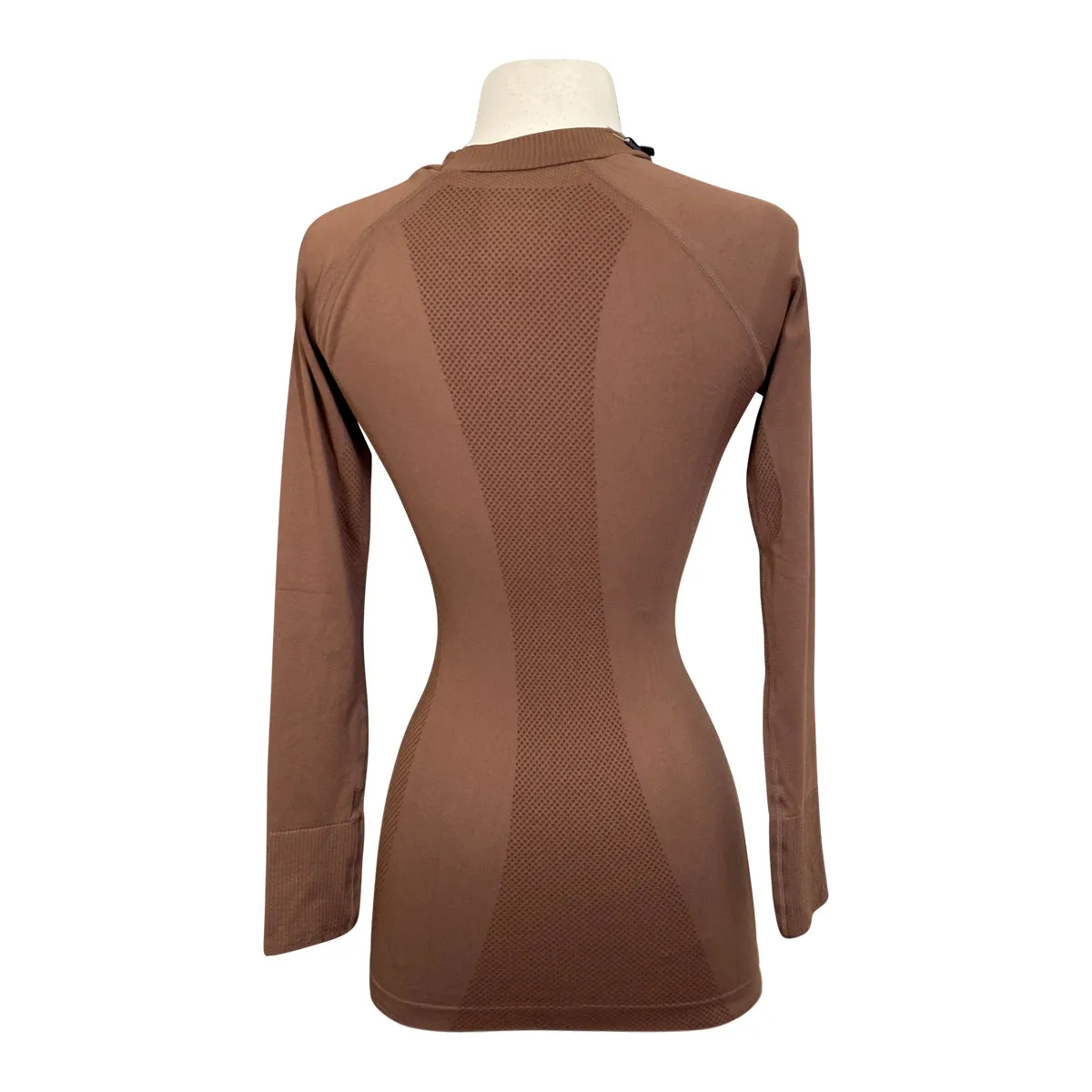 FitEq Long Sleeve Seamless Schooling Top in Cocoa - Women's XS