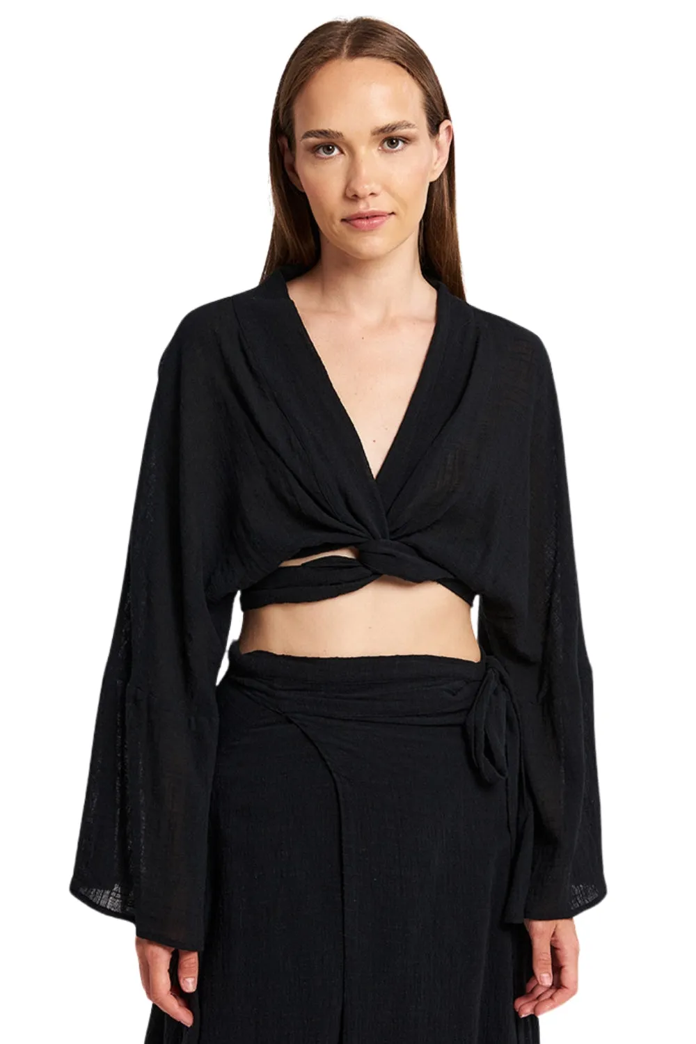 GAUZE KIMONO TOP