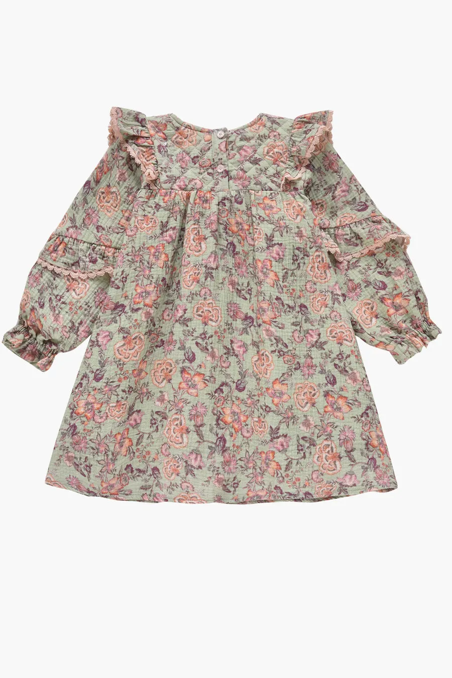 Girls Dress Louise Misha Lara Khaki Tropical Loon