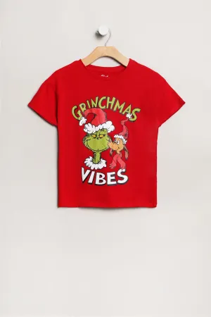 Girls' Grinchmas Vibes Graphic Classic Tee