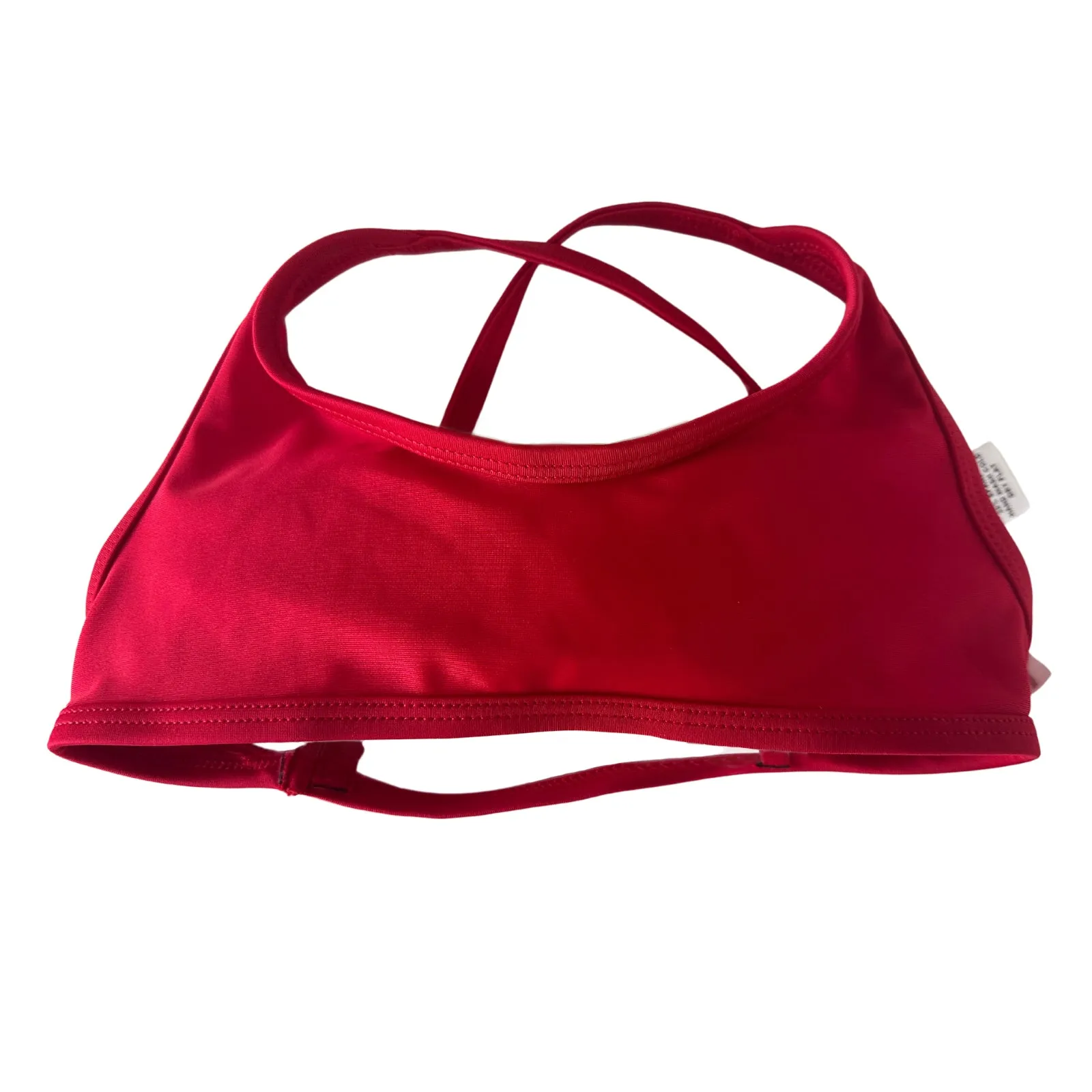 Girls TS Crossback Red Bikini Top-Size Red