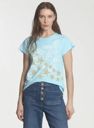 Graphic Ava Tee - Pool Paisley