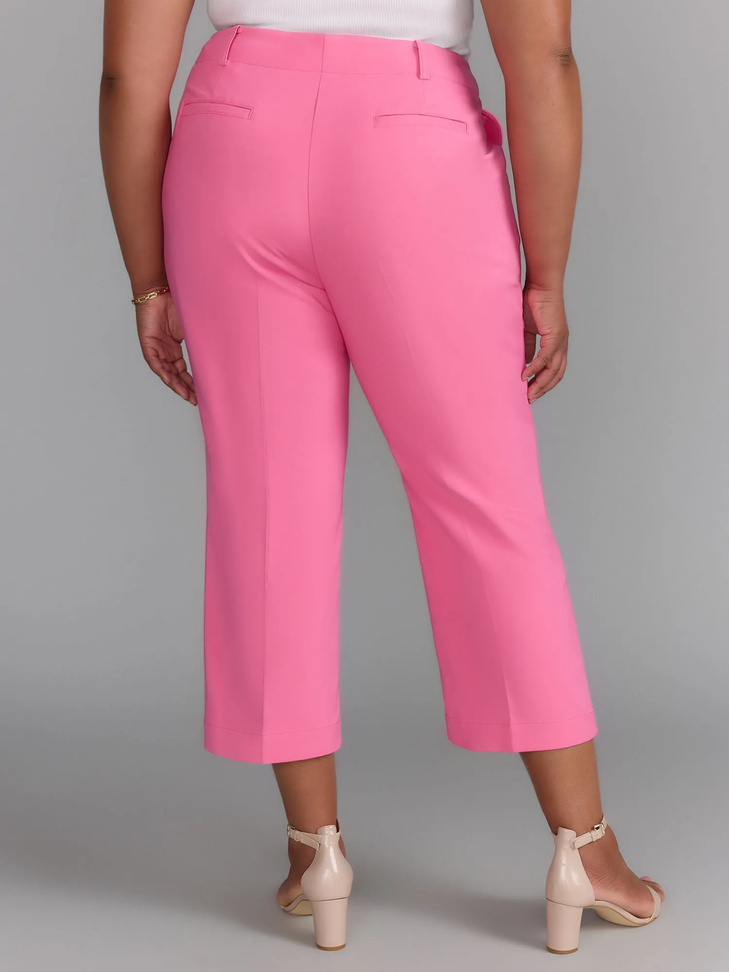 High Rise Straight Ankle Pants