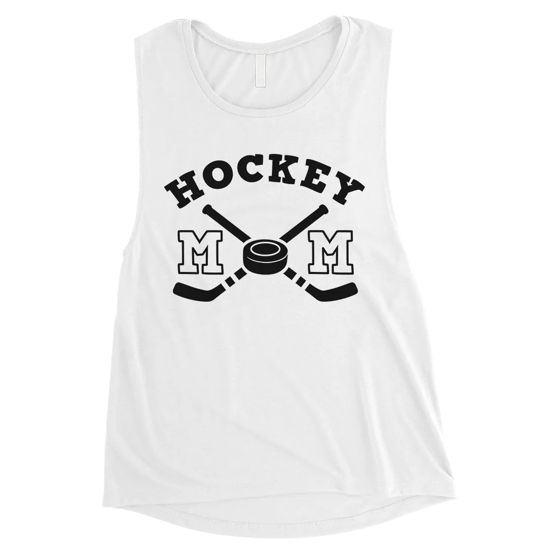 Hockey Mom Womens Muscle Tank Top Funny Mother's Day Gift Ideas