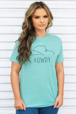 Howdy Cowboy Hat Unisex Triblend Short Sleeve T-Shirt