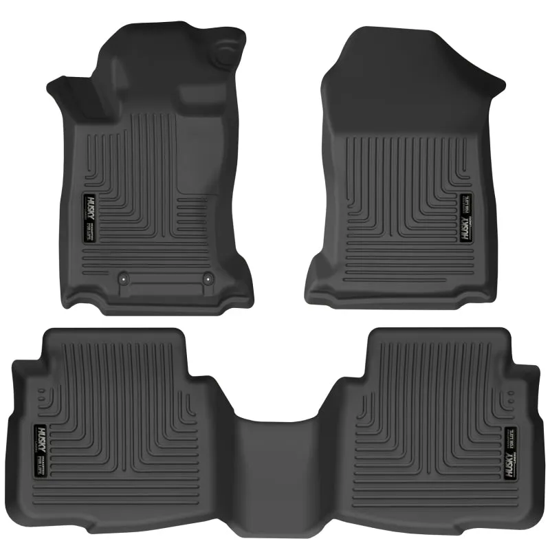 Husky Liners WeatherBeater Front / 2nd Row Floor Liner - Black - Subaru Legacy / Outback 2020-24