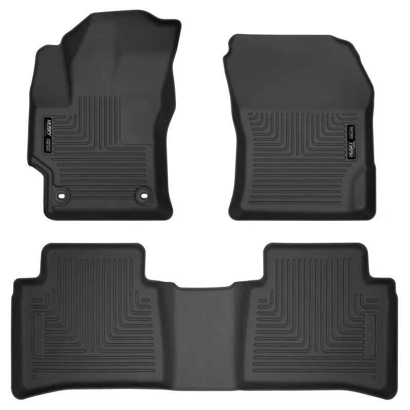 Husky Liners WeatherBeater Front / 2nd Row Floor Liner - Black - Toyota MC Platform 2020-24