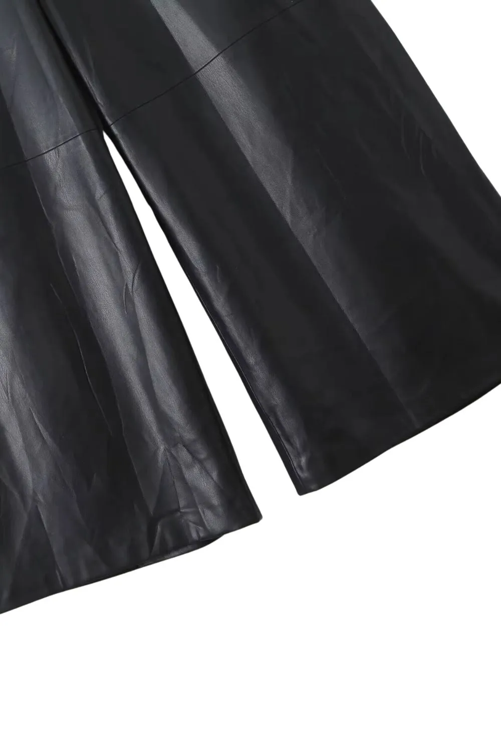 'Ivy' Casual Versatile Straight-Leg Leather Pants