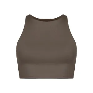 Kay Premium Cropped Top, Wood