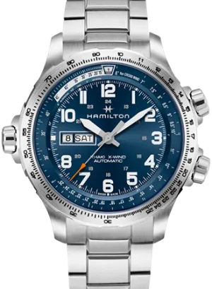 Khaki X-Wind Day Date Automatic Blue - Bracelet Ref. H77765141