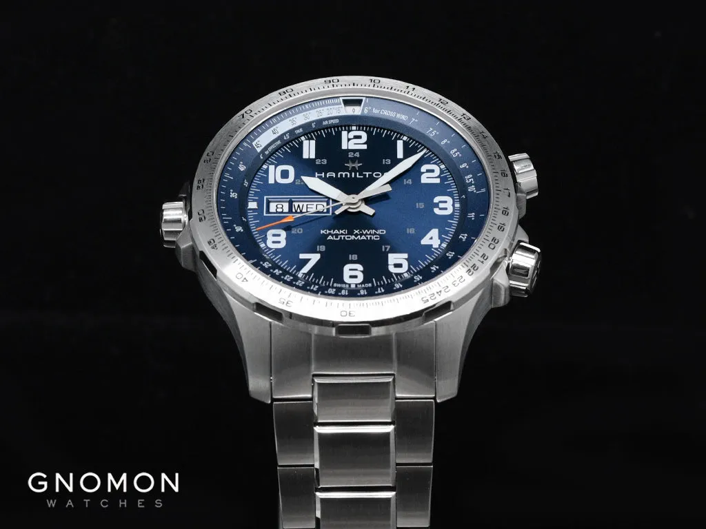 Khaki X-Wind Day Date Automatic Blue - Bracelet Ref. H77765141