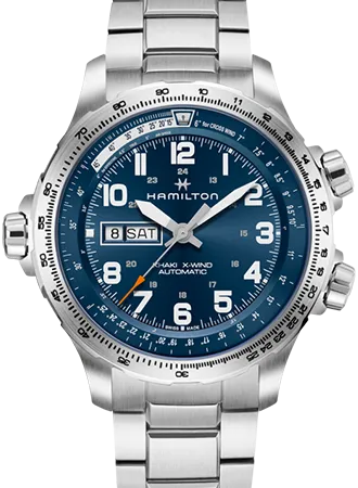 Khaki X-Wind Day Date Automatic Blue - Bracelet Ref. H77765141