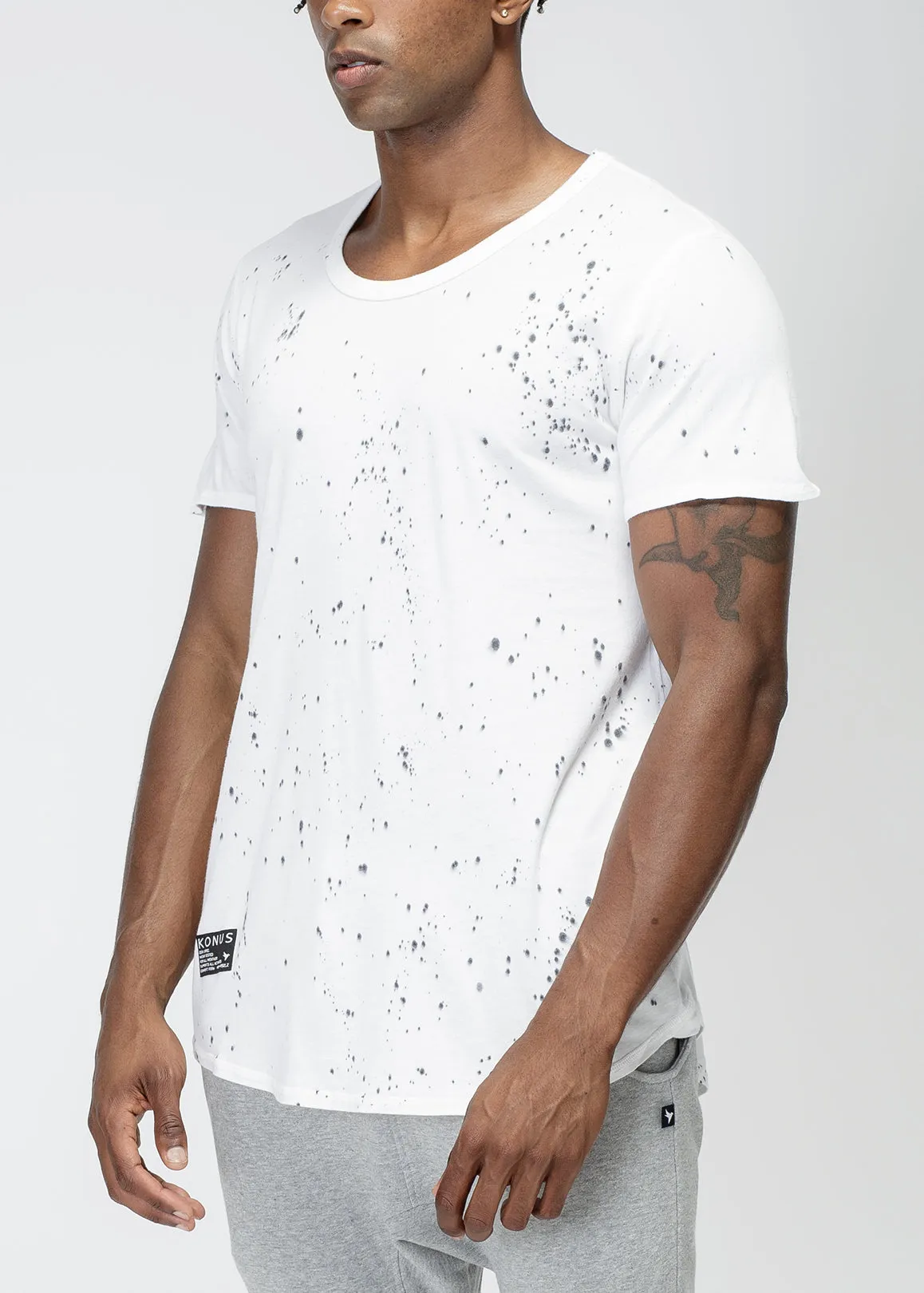 Konus Men's Scallop Tee In Speckle