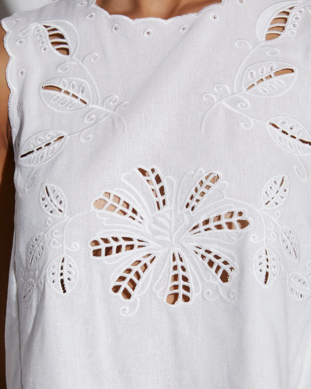 Lennon Eyelet Sleeveless Top