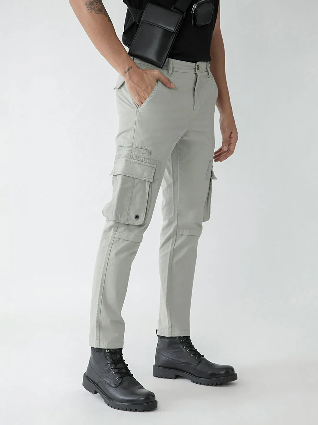 Light Grey Cargo Pants