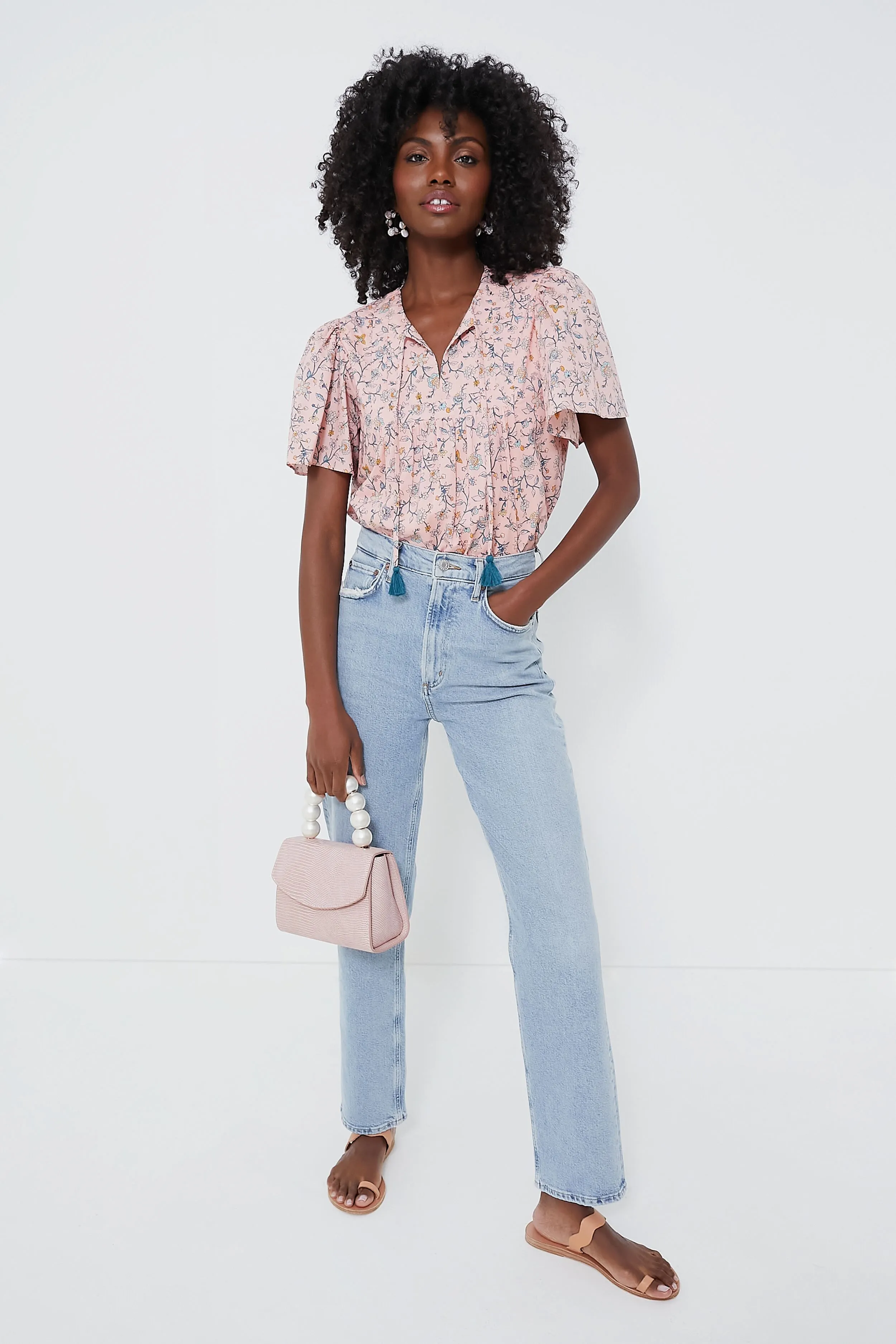 Light Pink Floral Elise Blouse