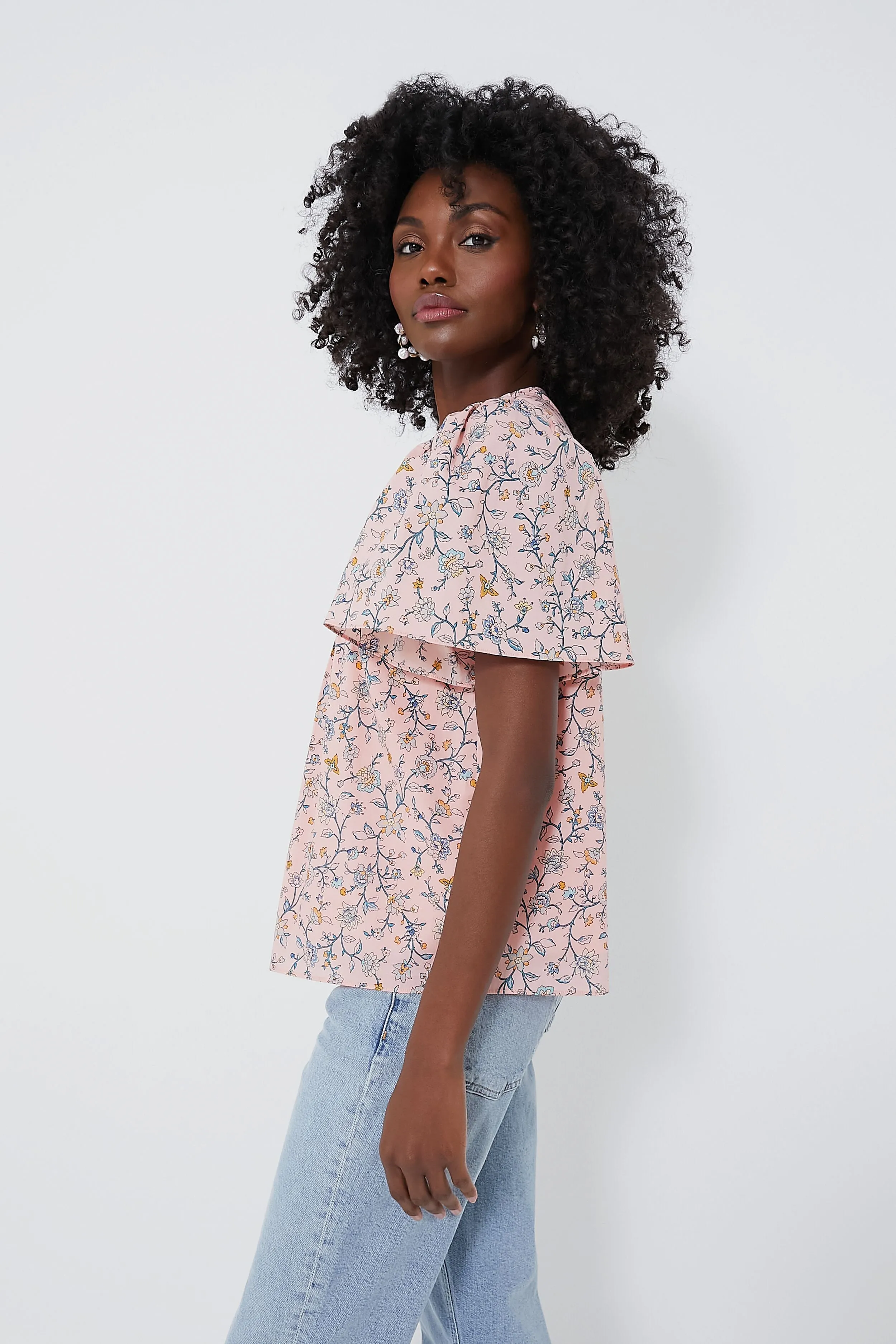 Light Pink Floral Elise Blouse