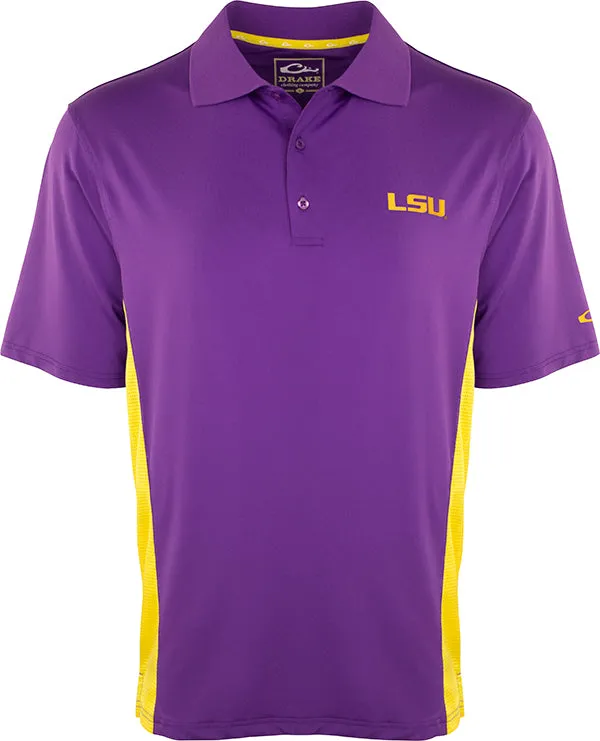 LSU Performance Polo with Mesh Sides