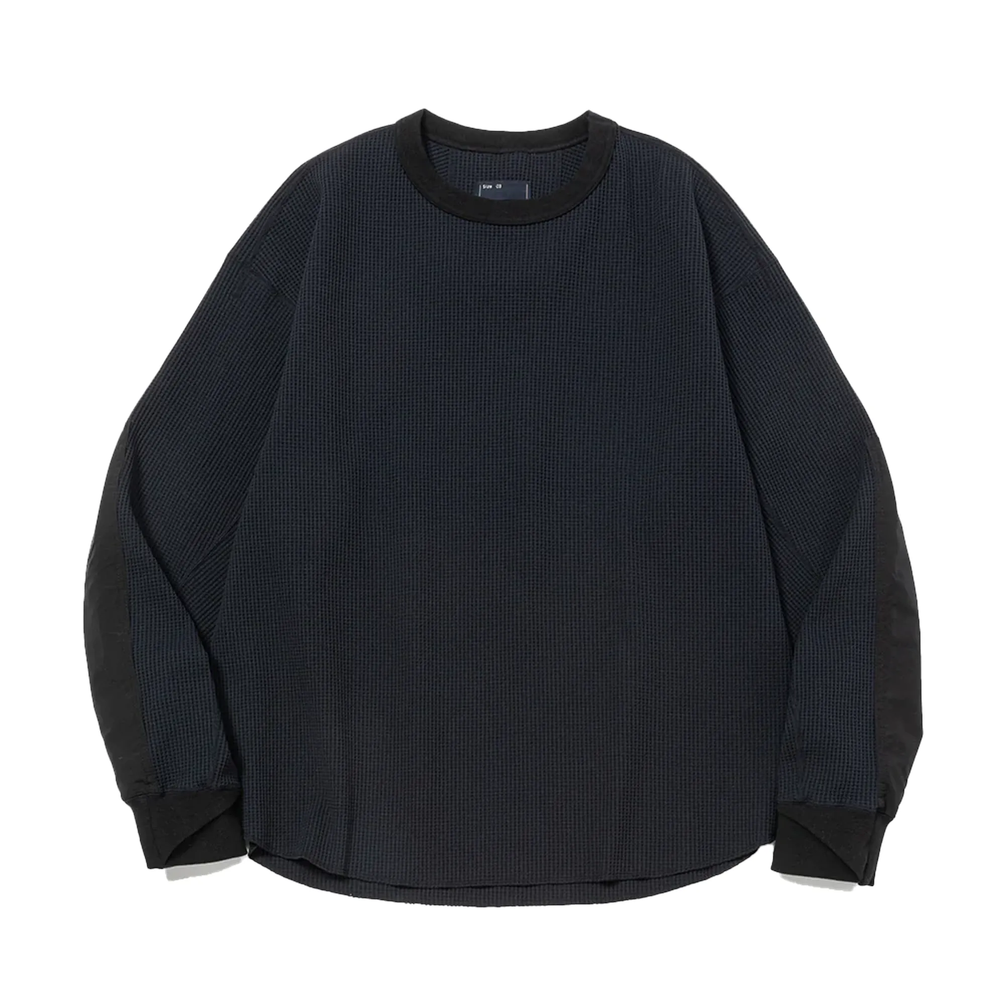 Meanswhile SOLOTEX Waffle L/S T-Shirt Ash Blue