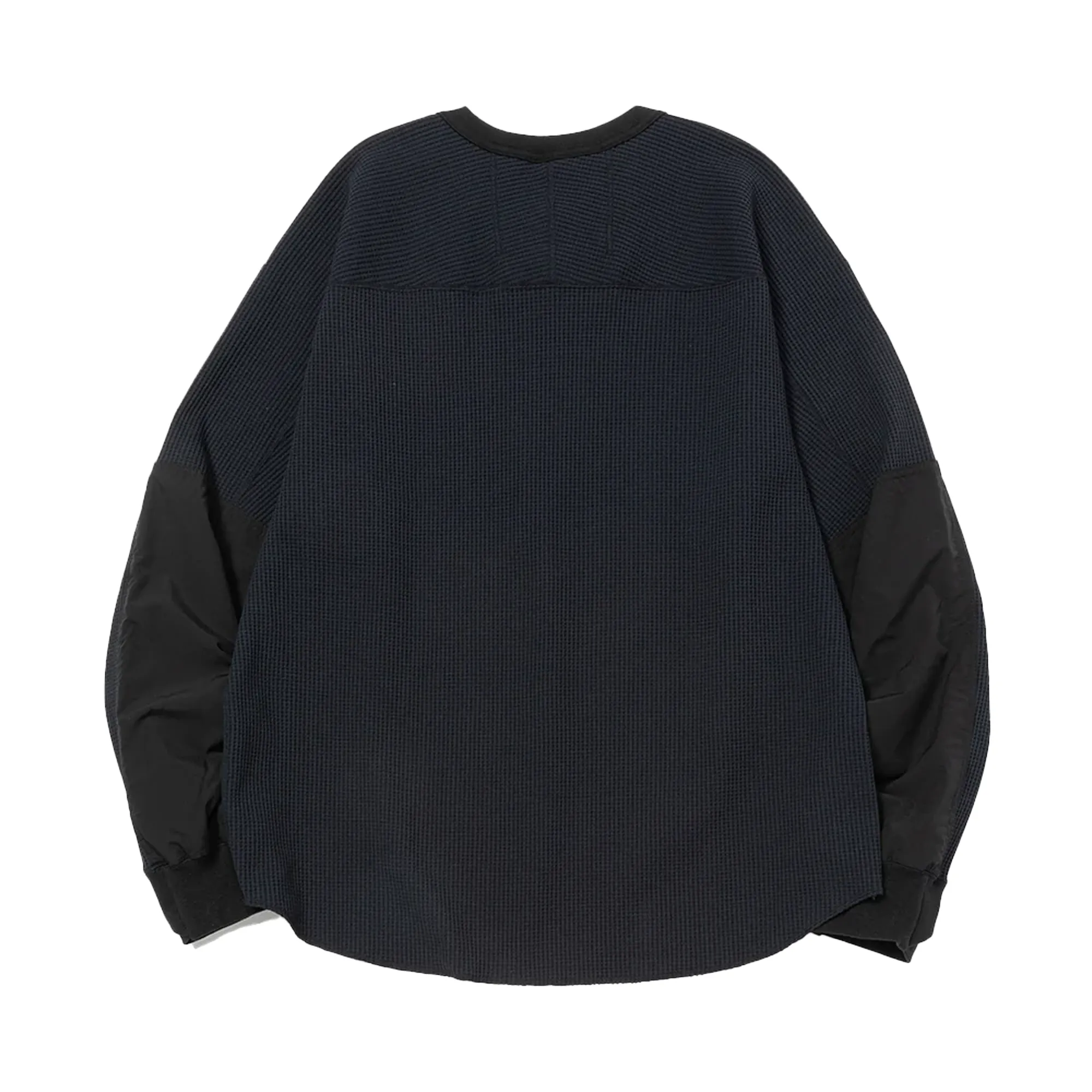 Meanswhile SOLOTEX Waffle L/S T-Shirt Ash Blue